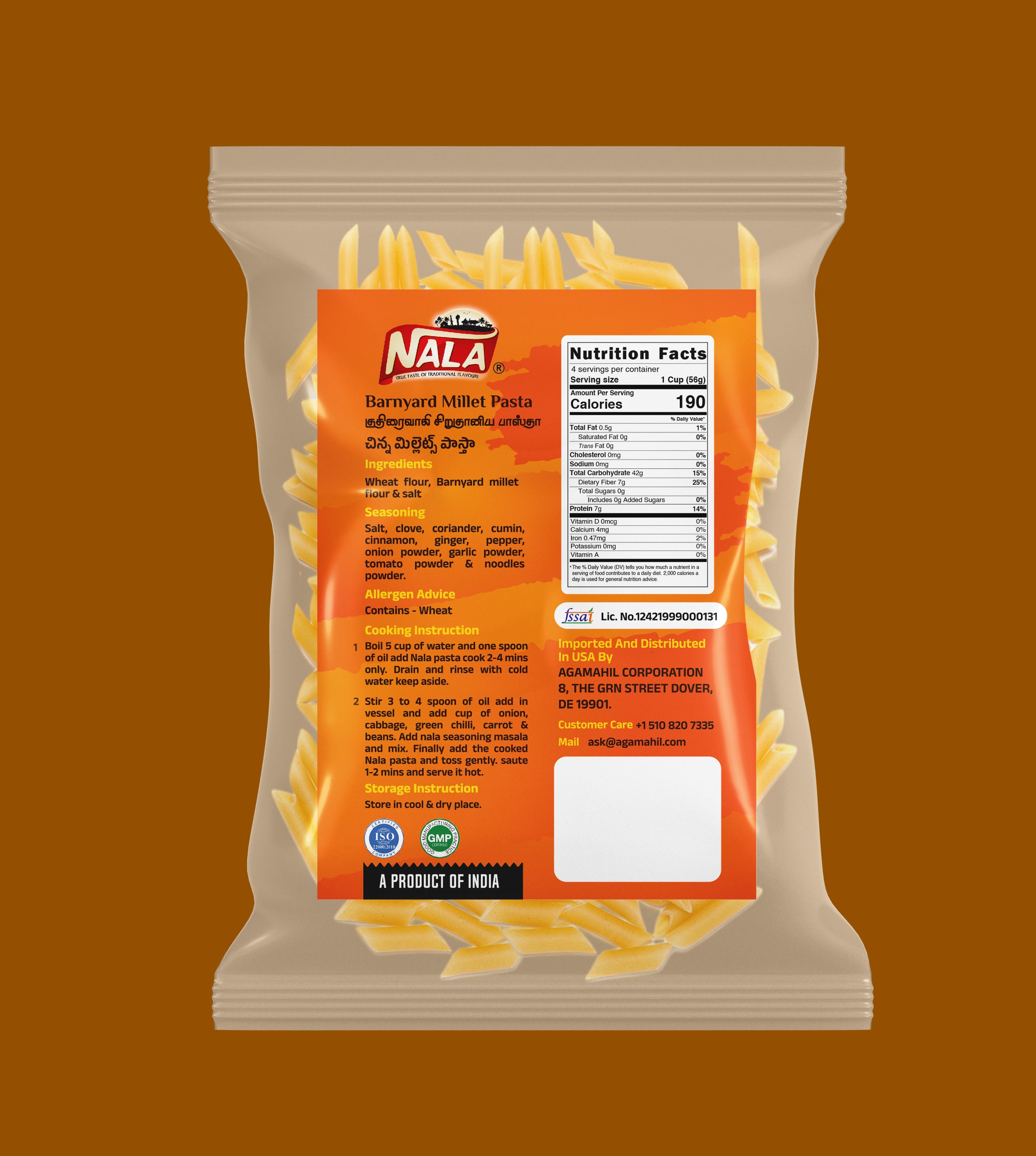 NALA BARNYARD MILLET PASTA