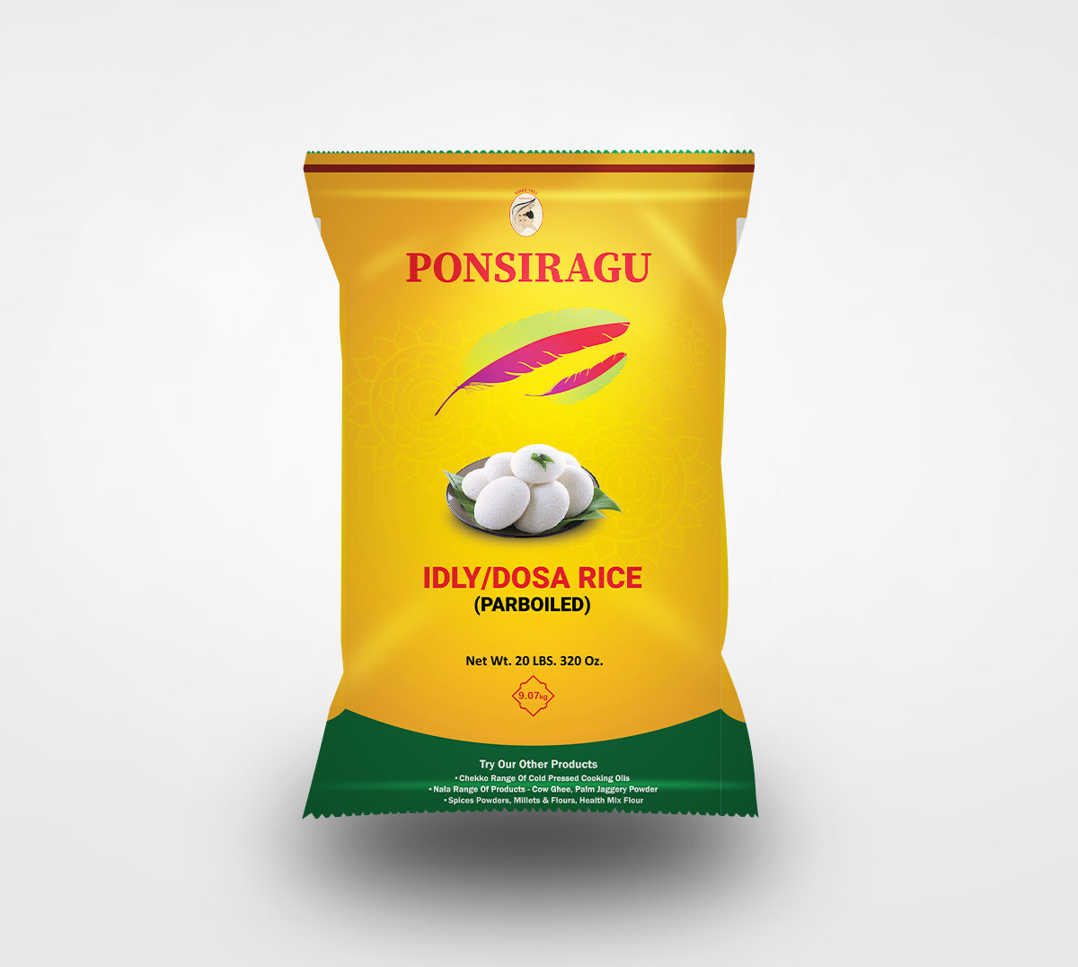 PONSIRAGU IDLY/DOSA RICE - 20 LB