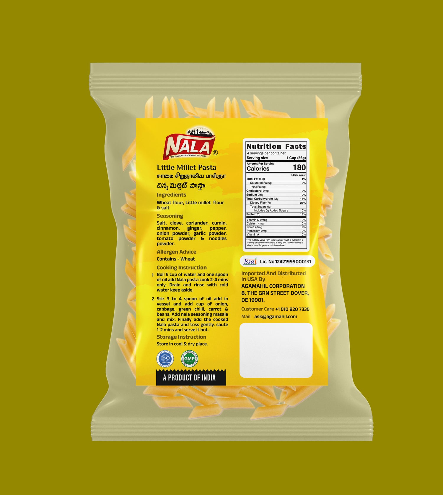 NALA LITTLE MILLET PASTA