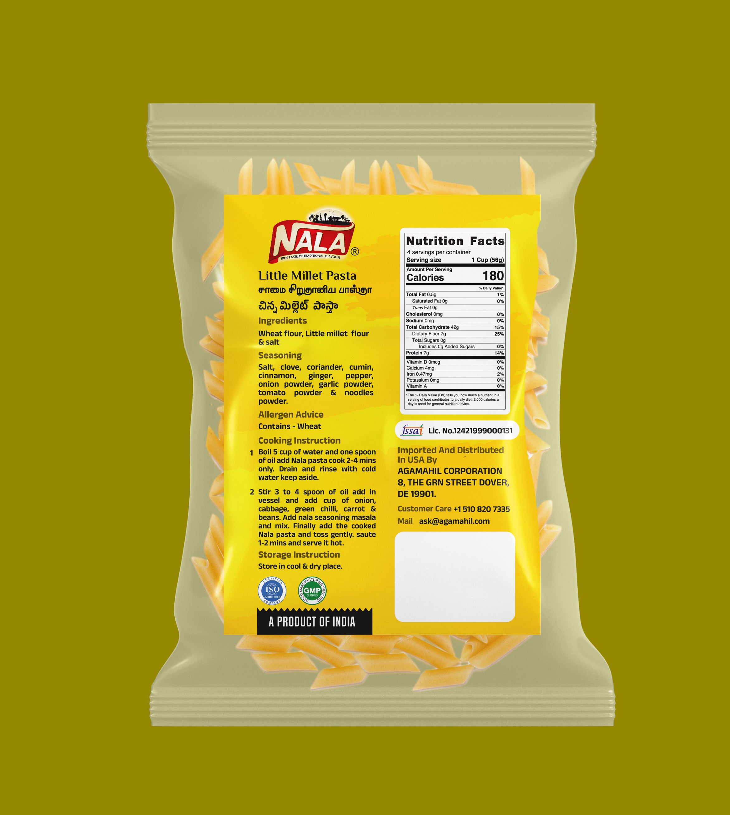 NALA LITTLE MILLET PASTA