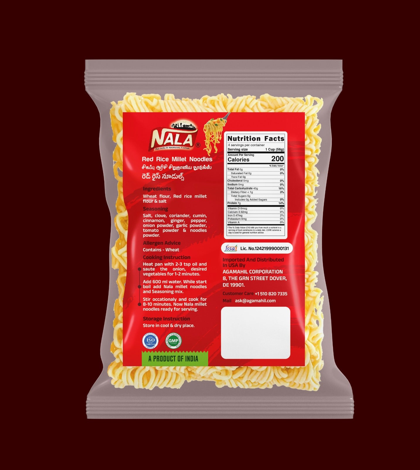 NALA FOXTAIL MILLET NOODLES