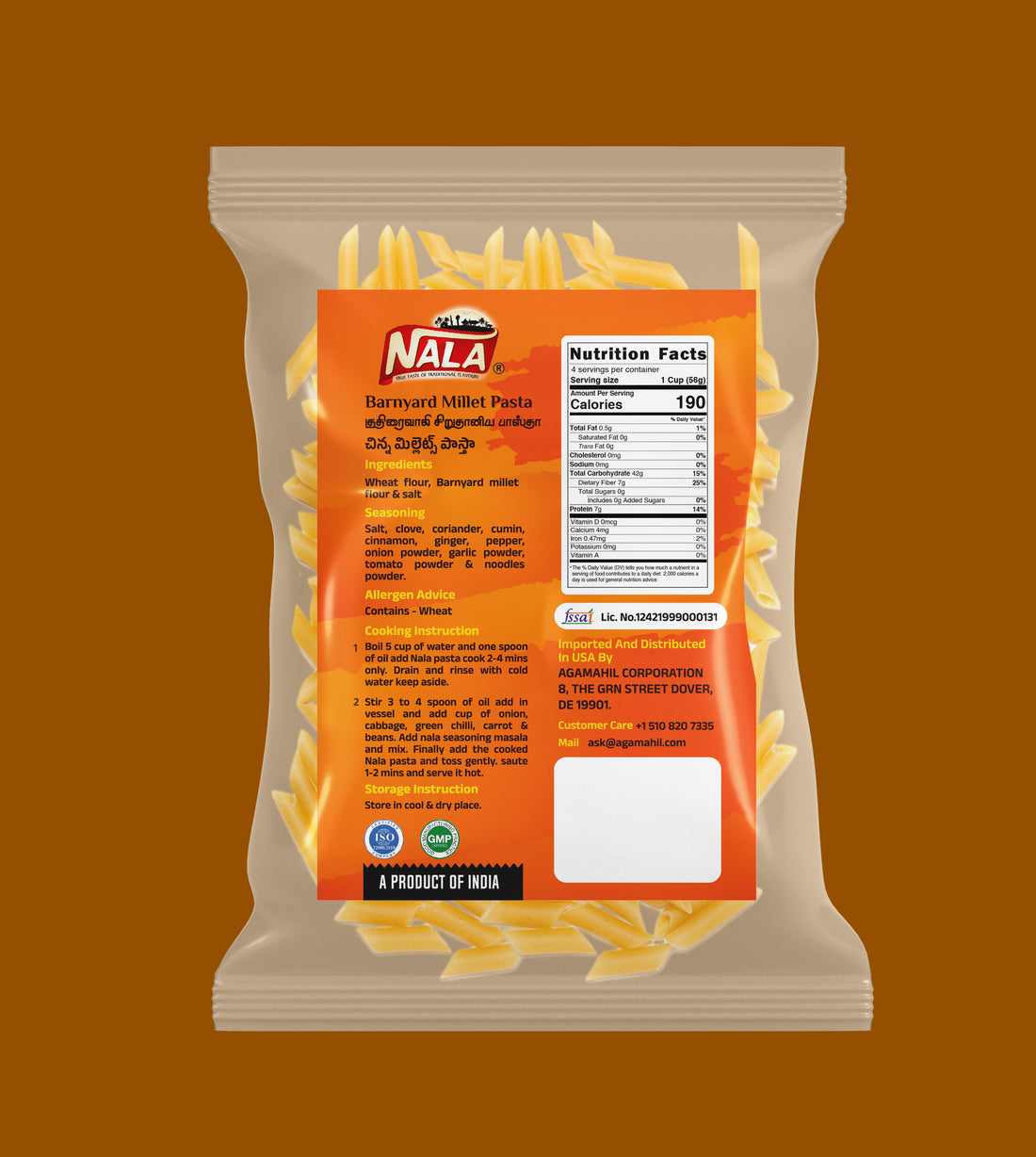 NALA BARNYARD MILLET PASTA